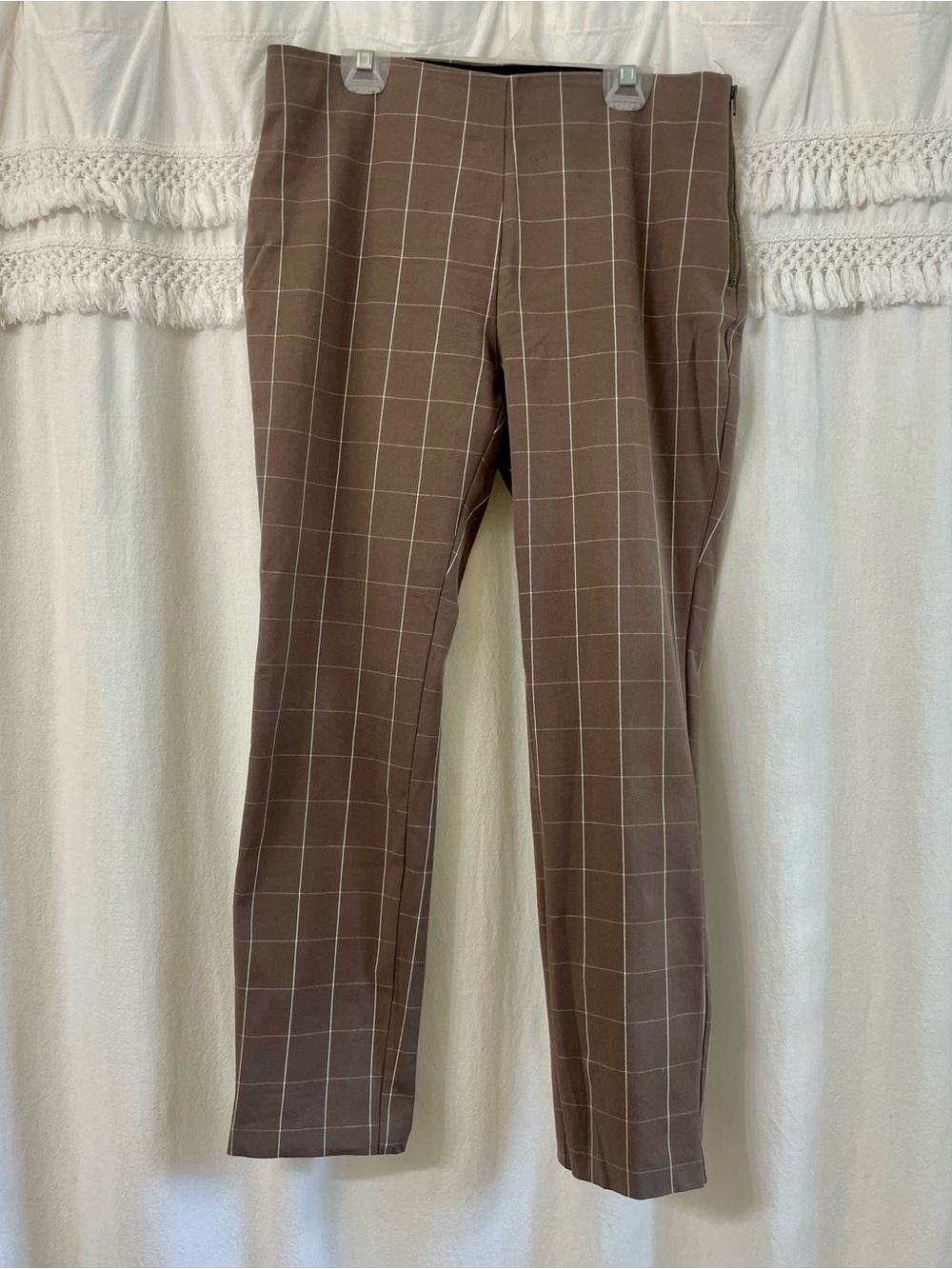 a new day Neutral Windowpane Dress Pants